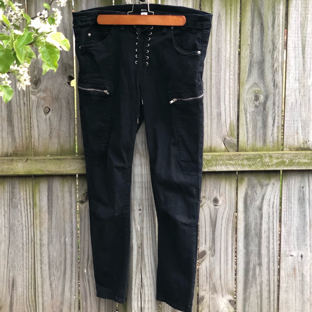 lace-up BDG jeans